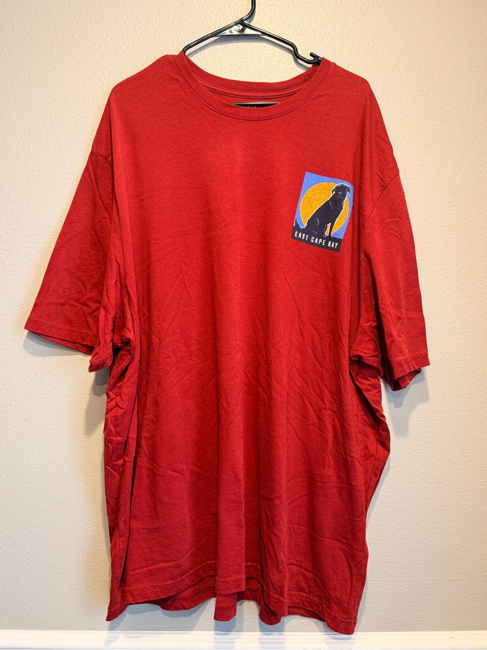 IZOD Saltwater Nothin' But Sunset Dog Graphic T-Shirt 3XL Red Coastal